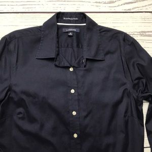No-Iron Navy Blouse - 10